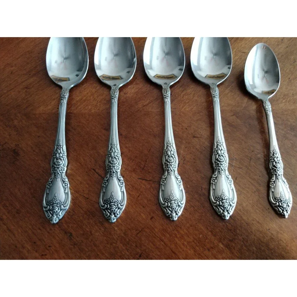 Mixed Lot 5x Oneida Wordsworth Table Soup Spoon 6.8
